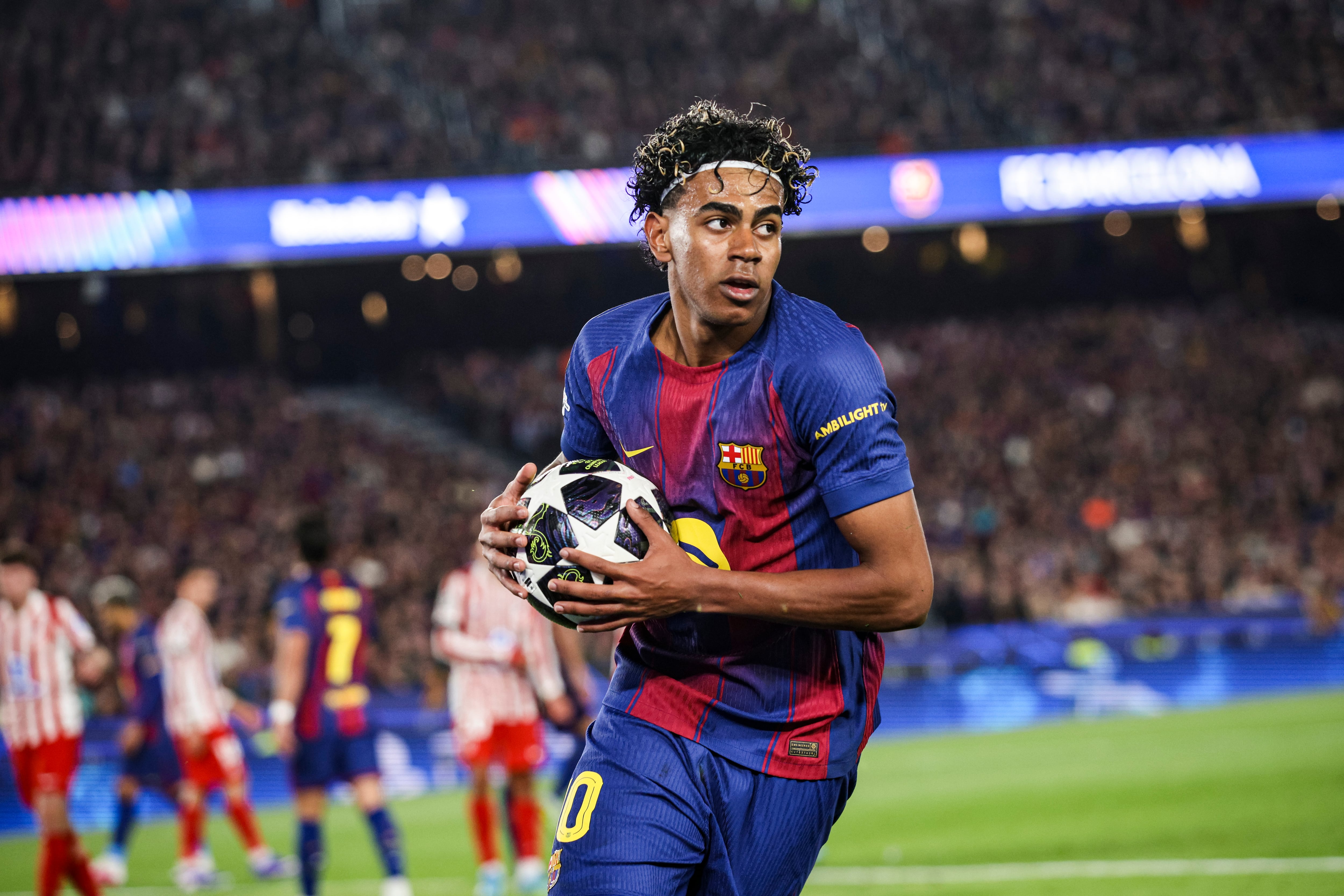 Lamine Yamal le anotó a Atlético Madrid en la vuelta de cuartos de final de Champions League