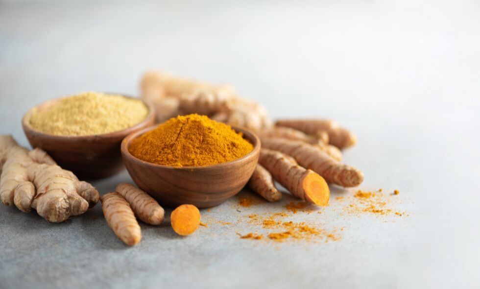 cúrcuma y jengibre