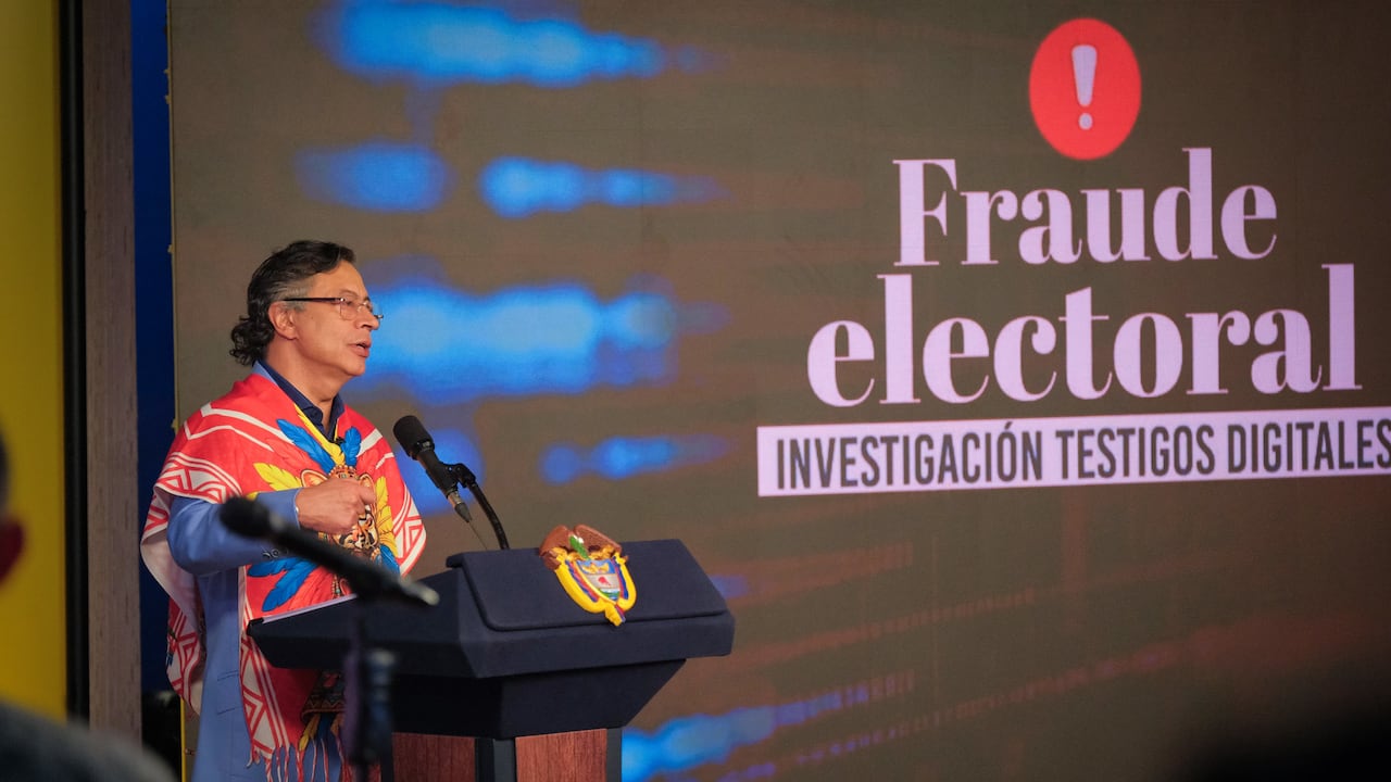 El entonces presidente de Colombia, Gustavo Petro, el 3 de agosto de 2026 en la Casa de Nariño, en Bogotá