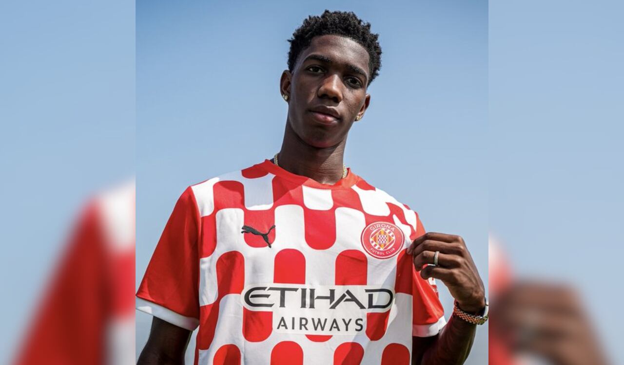 Yaser Asprilla fue presentado en el Girona hasta el 2029/2030.