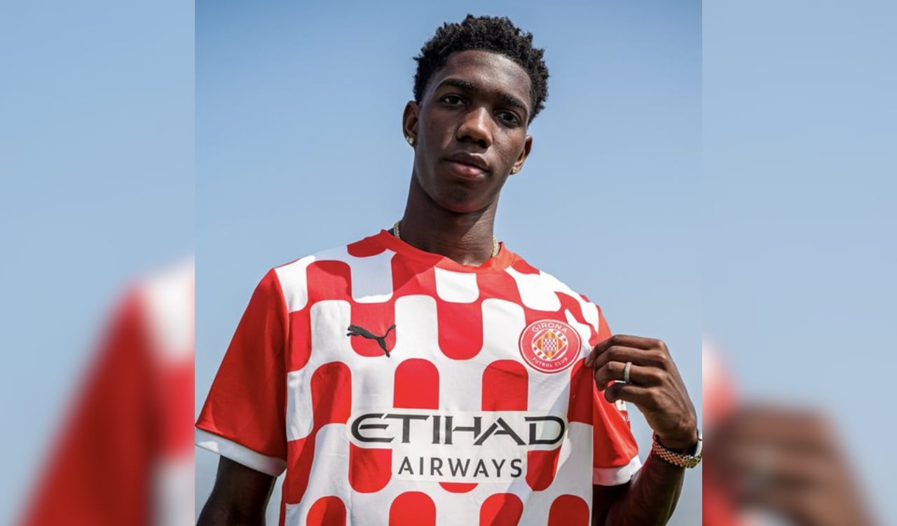 Yaser Asprilla fue presentado en el Girona hasta el 2029/2030.