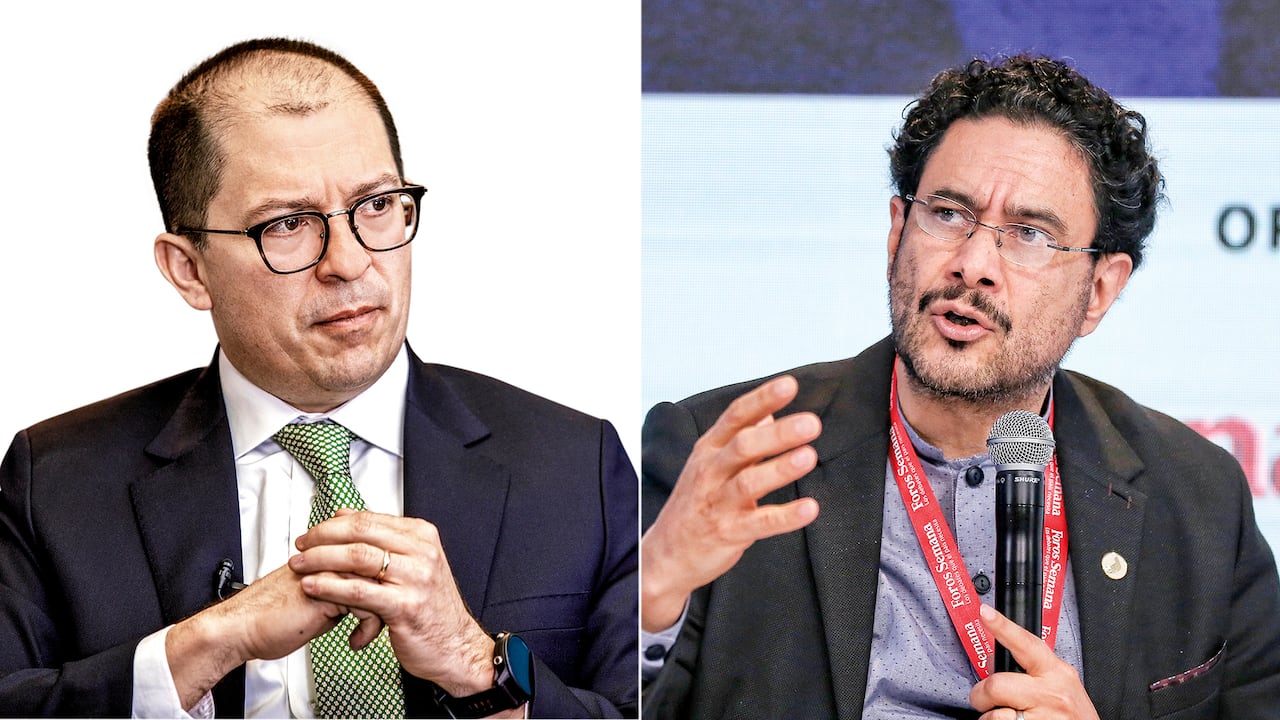 El fiscal Francisco Barbosa y el senador Iván cepeda.