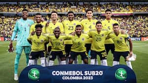 La Selección Colombia Sub-20 se despidió del estadio El Campín con una victoria ante Venezuela. Foto: Twitter @FCFSelecciónColombia
