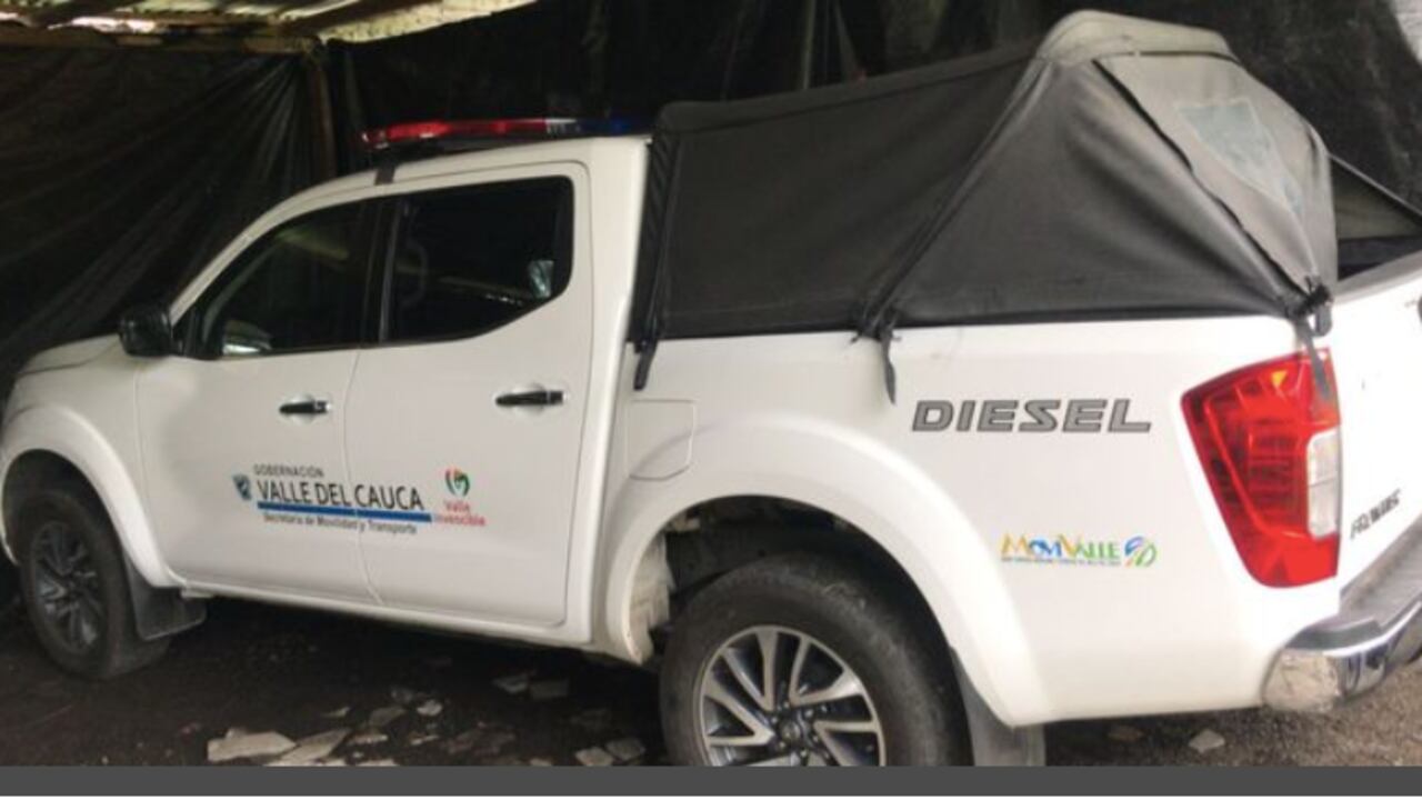 Robo camioneta Policía en el Valle del Cauca