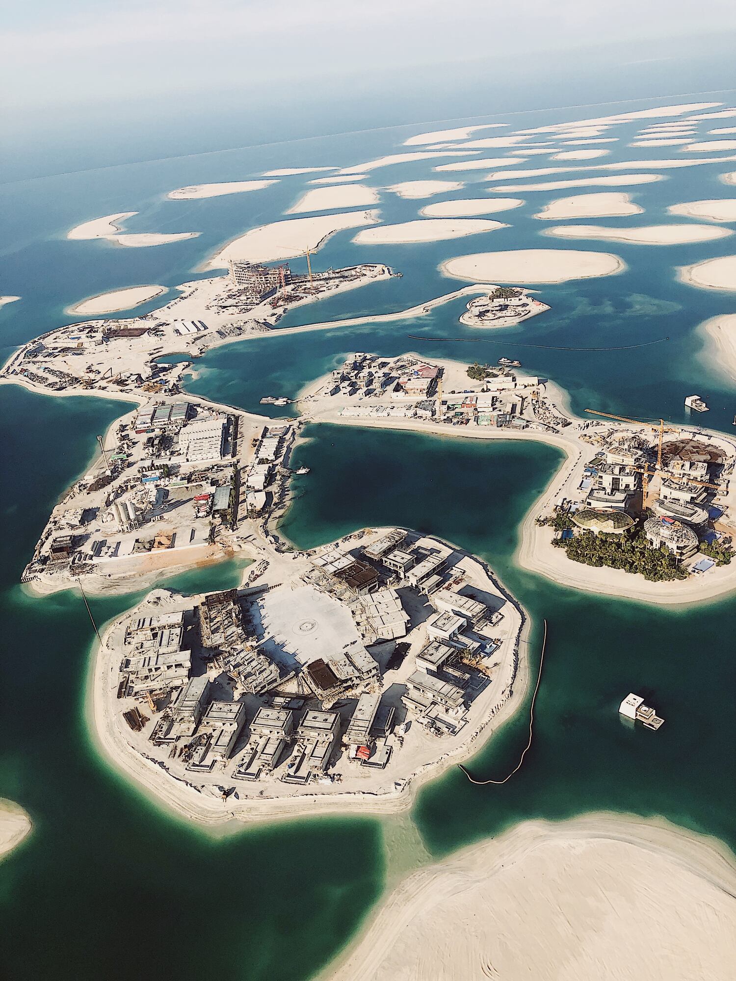 Islas artificiales en Dubái.