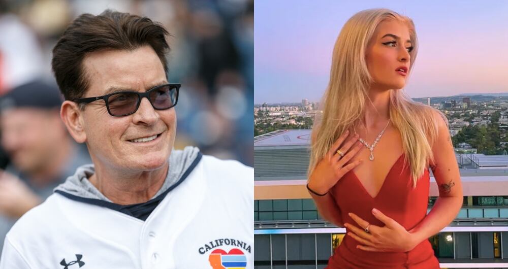 El actor Charlie Sheen y su hija Sami