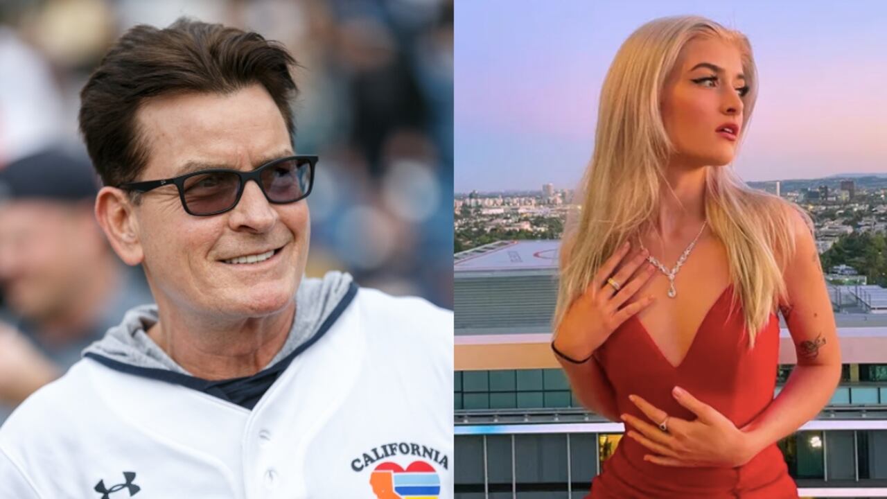El actor Charlie Sheen y su hija Sami