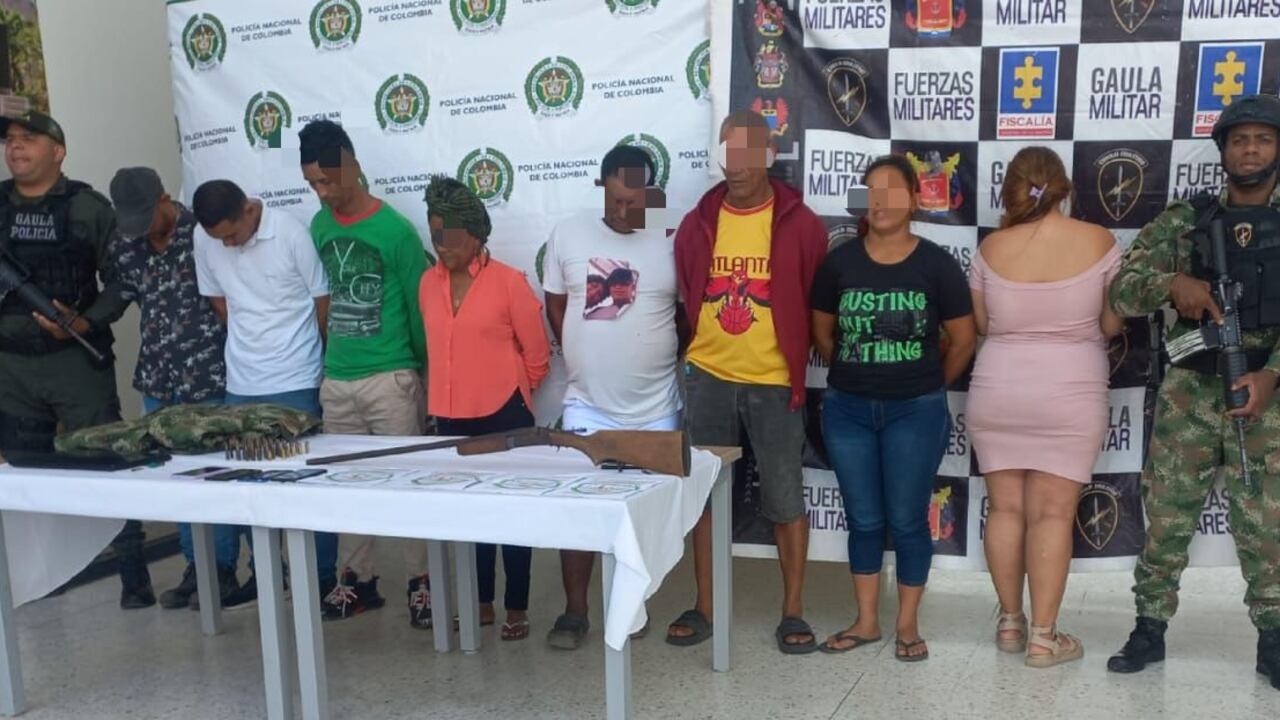 Capturados del Clan del Golfo en Cesar.