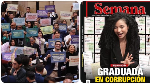 Bancada del Pacto Histórico y portada de la revista SEMANA.