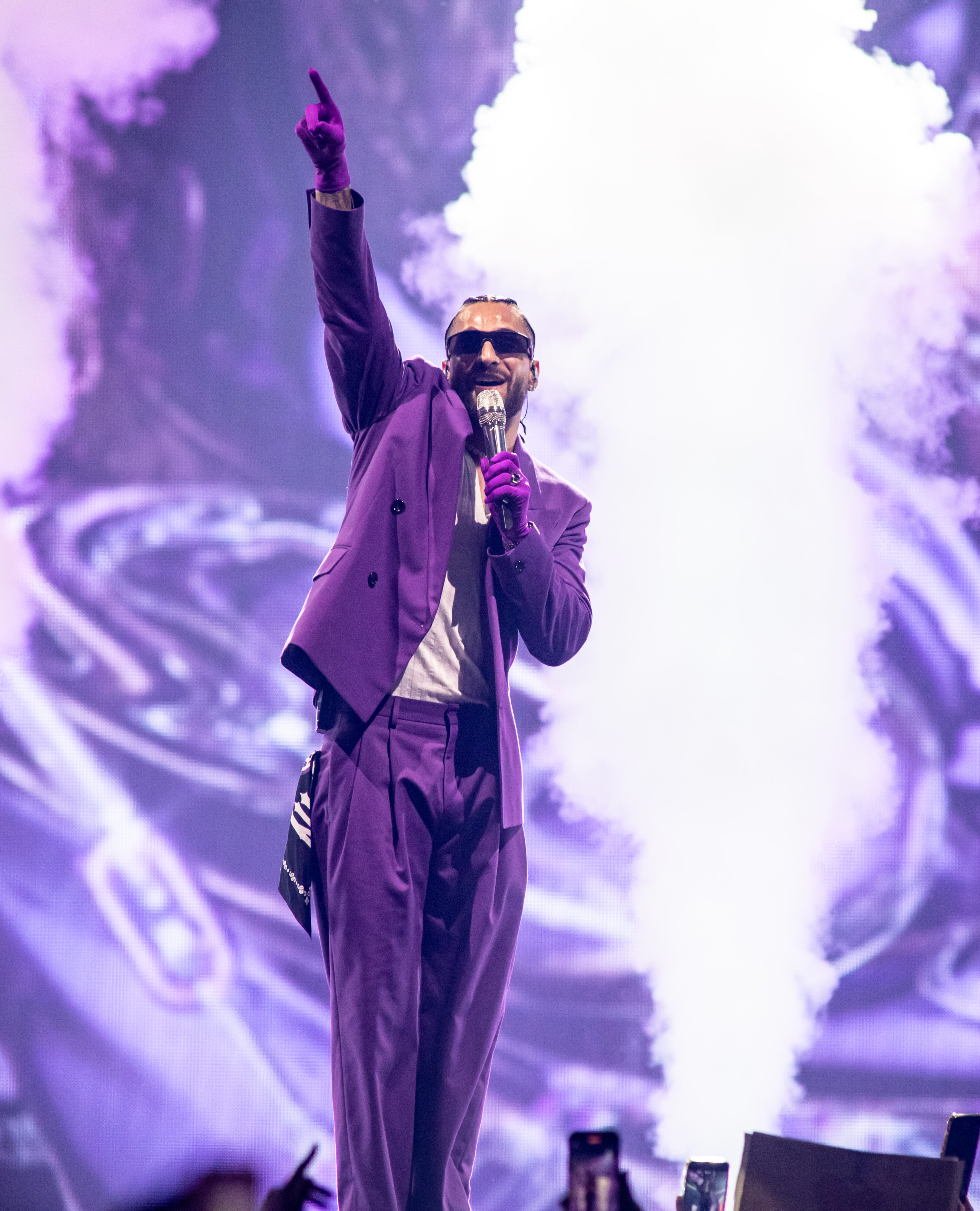 Maluma se presenta en el Golden 1 Center el 31 de agosto de 2023 en Sacramento, California. (Foto de Miikka Skaffari/Getty Images)
