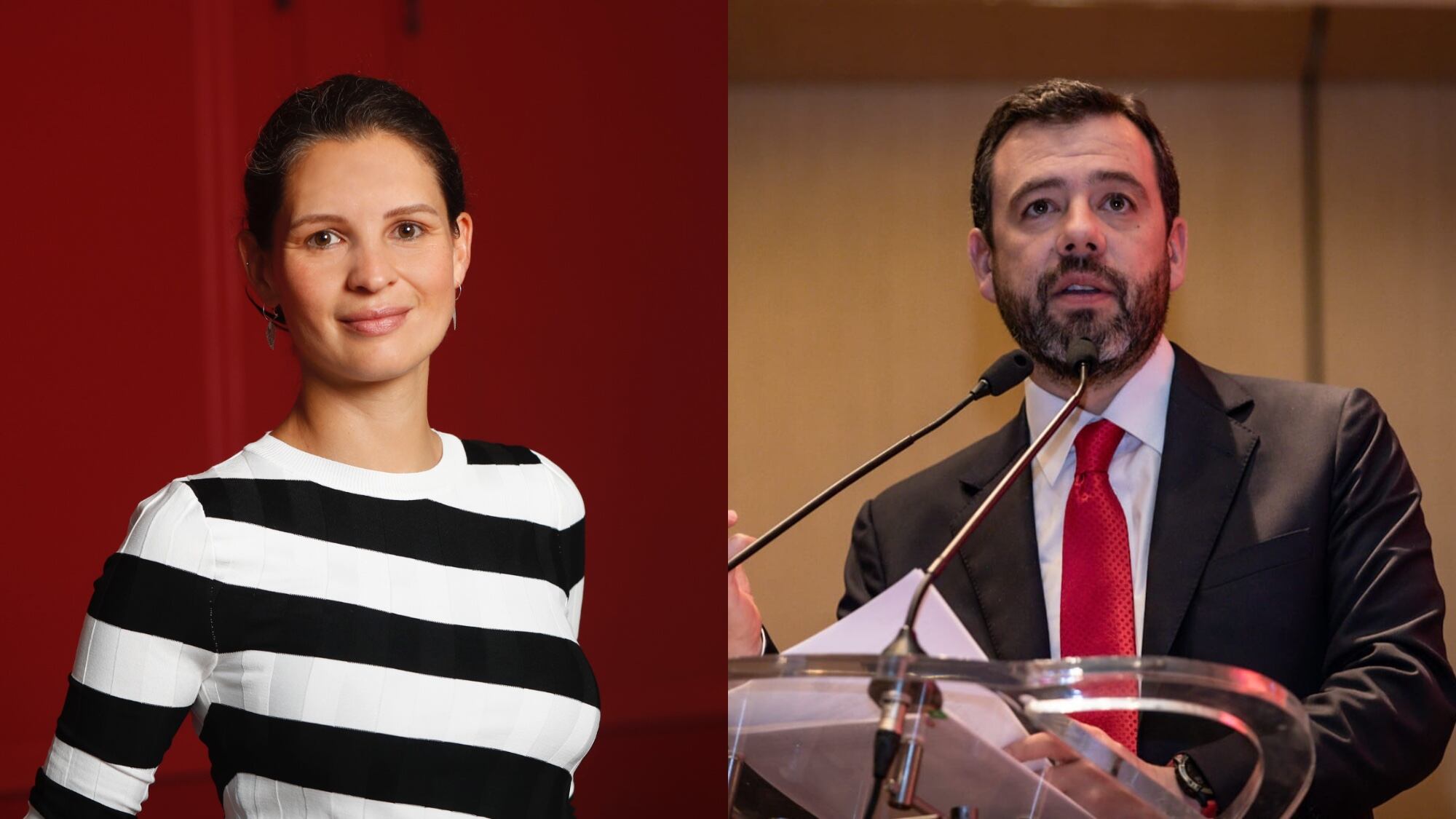 Andrea Padilla y Carlos Fernando Galán.