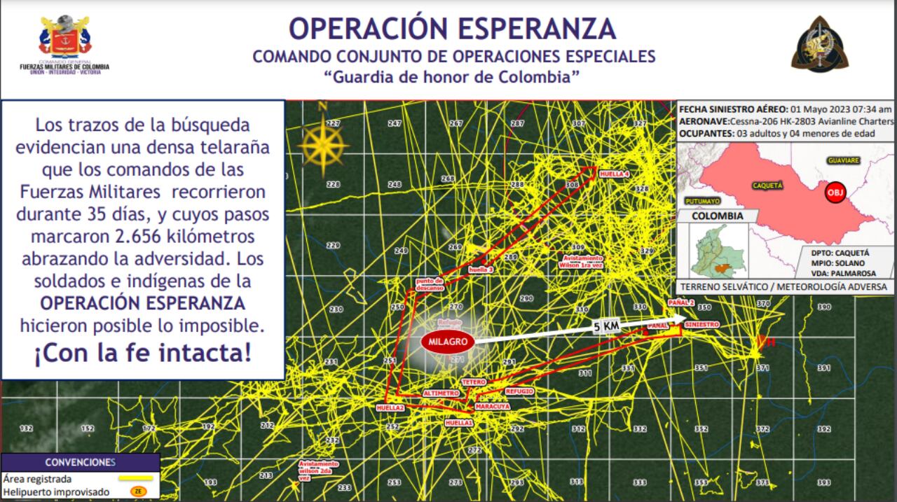 Los miembros de las Fuerzas Especiales recorrieron más de 2.000 kilómetros para lograr ubicar a los cuatro menores.