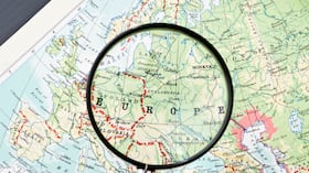 Foto de referencia de Europa en el mapamundi