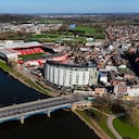 Vista aérea del City Ground, estadio del Nottingham Forest. Fecha de la imagen: miércoles 18 de marzo de 2026. (Foto de Bradley Collyer/PA Images vía Getty Images)