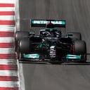 Corredor de Mercedes de formula 1 Lewis Hamilton ganó el Gran Premio de Portugal