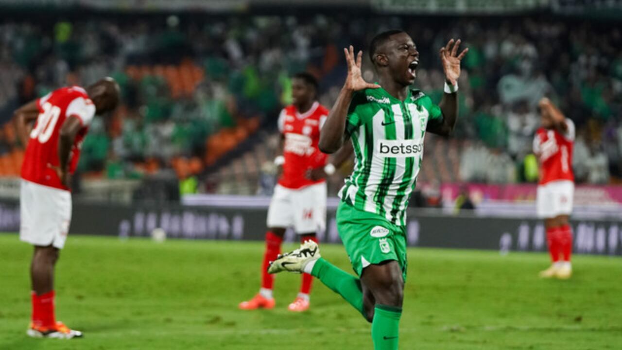 Marino Hinestroza ante Santa Fe en cuadrangulares de Liga Betplay 2024-II