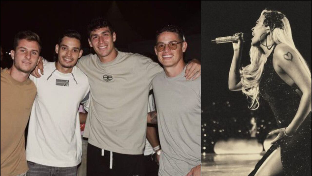 James Rodríguez disfrutó del concierto de Karol G