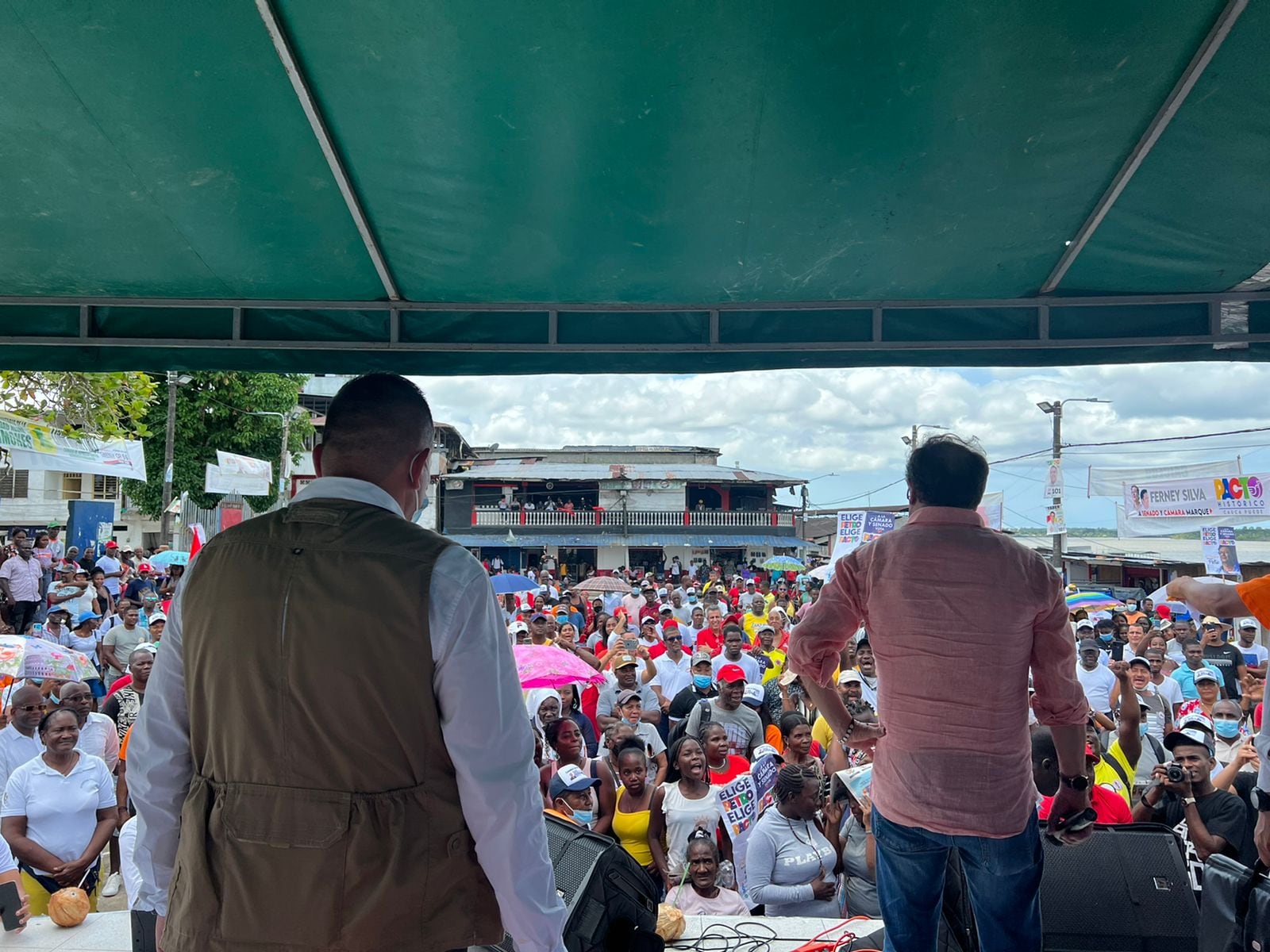 Gustavo Petro en Guapi, Cauca.