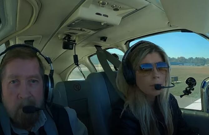 Jenny Blalock junto a su padre