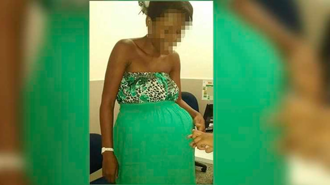 Liliana Cáceres, de 20 años, fingió el embarazo de 7 meses.