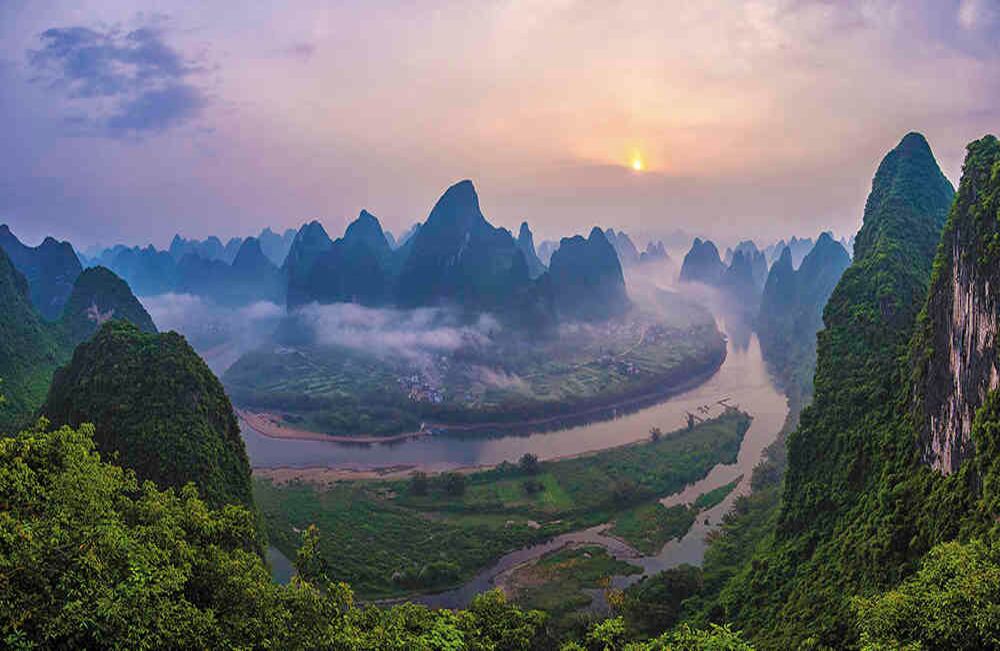  Las aguas del río Li bañan el territorio de la provincia de Guangxi. Foto: Esteban Toro Martínez.