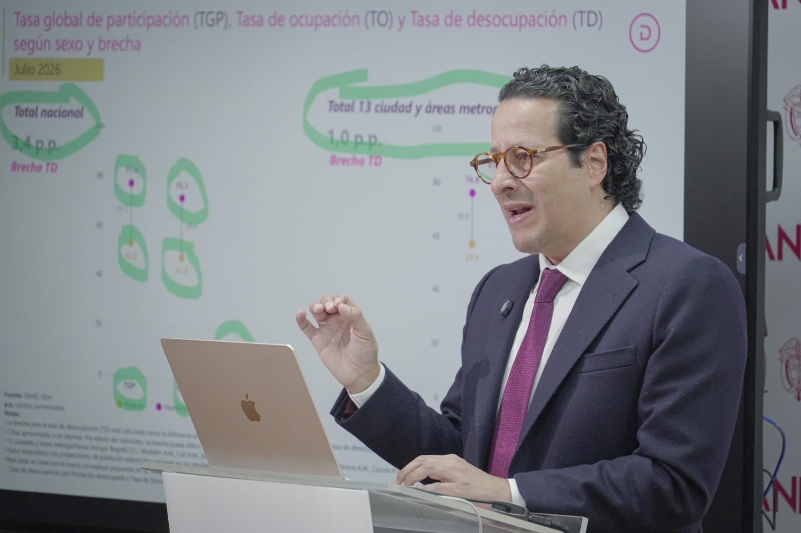 Ricardo Valencia Ramírez, director del Dane.