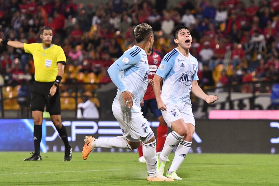 Daniel Ruiz hizo el gol de Millonarios.
