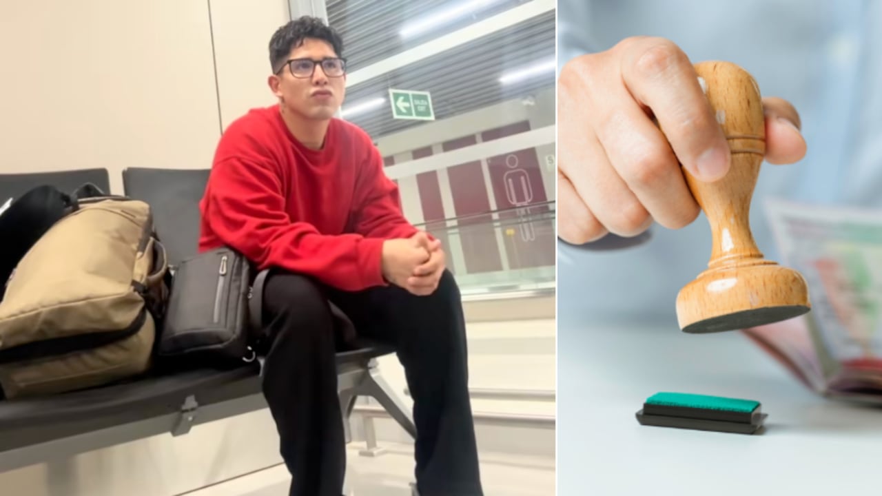 Joven peruano vivió un difícil control migratorio en EE.UU. por un tatuaje en el cuello.