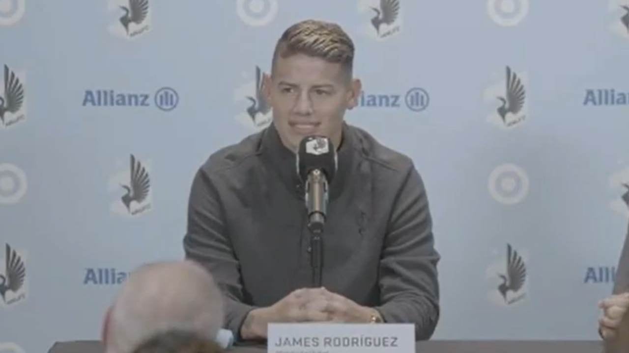 James Rodríguez fue presentado oficialmente en Minnesota United.