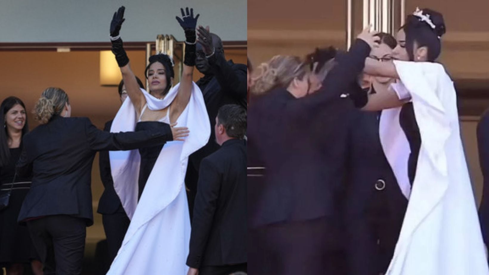 Guardia de seguridad de Cannes causó polémica por alternado que tuvo con la actriz Massiel Taveras en plena alfombra roja