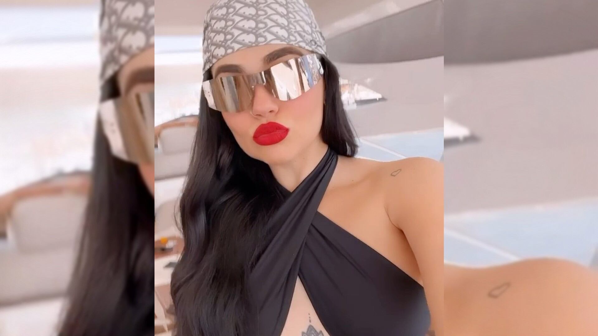 La 'influencer' vivió un vergonzoso momento.