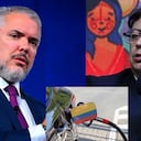 En la imagen: el expresidente Iván Duque y el presidente Gustavo Petro.