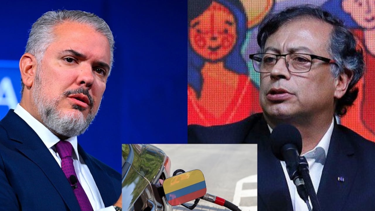 En la imagen: el expresidente Iván Duque y el presidente Gustavo Petro.