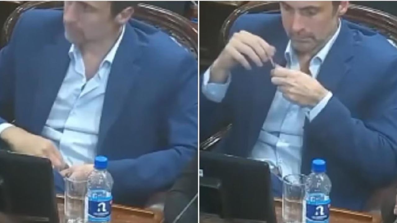 Acusan a diputado argentino de drogarse en plena sesión.