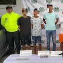 Estos son los capturados a quienes les hallaron armas, municiones y partes de vehículos robados además de tres carros hurtados.