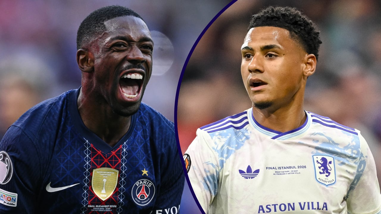 Ousmane Dembélé y Ollie Watkins, llamados a ser goleadores de PSG vs. Aston Villa.