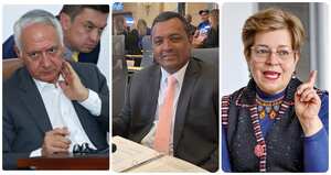 Guillermo Alfonso Jaramillo, Víctor Salcedo y Gloria Inés Ramírez.