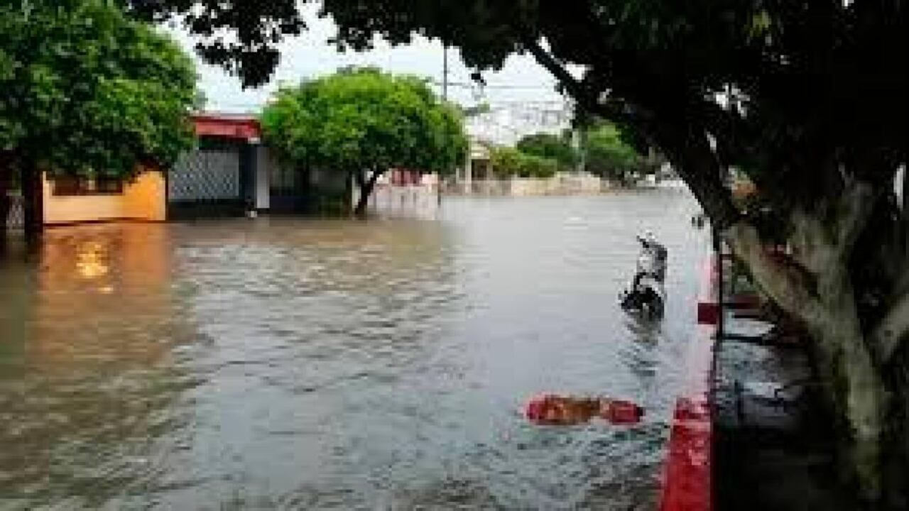 Las fuertes lluvian han causado inundaciones.