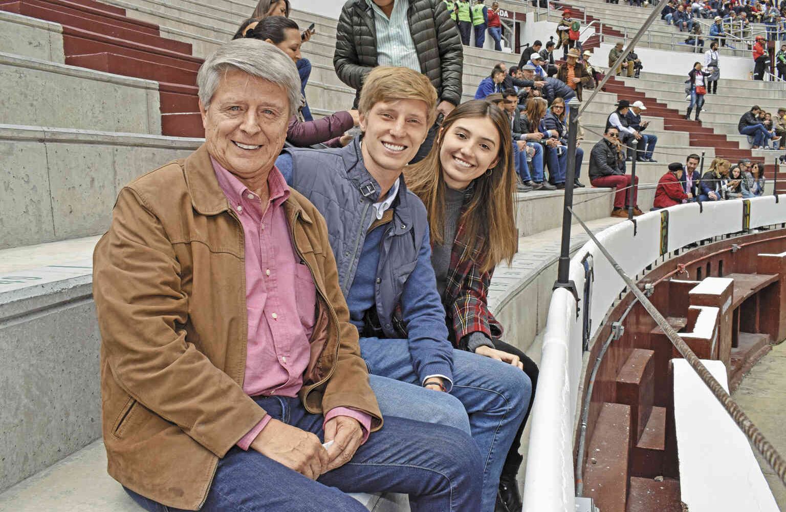 Camilo Llinás, Andrés Llinás y Sofía Escobar.