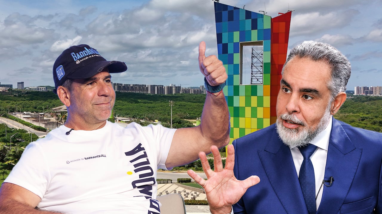 Alcalde de Barranquilla, Alejandro Char, y el ministro del Interior, Armando Benedetti.