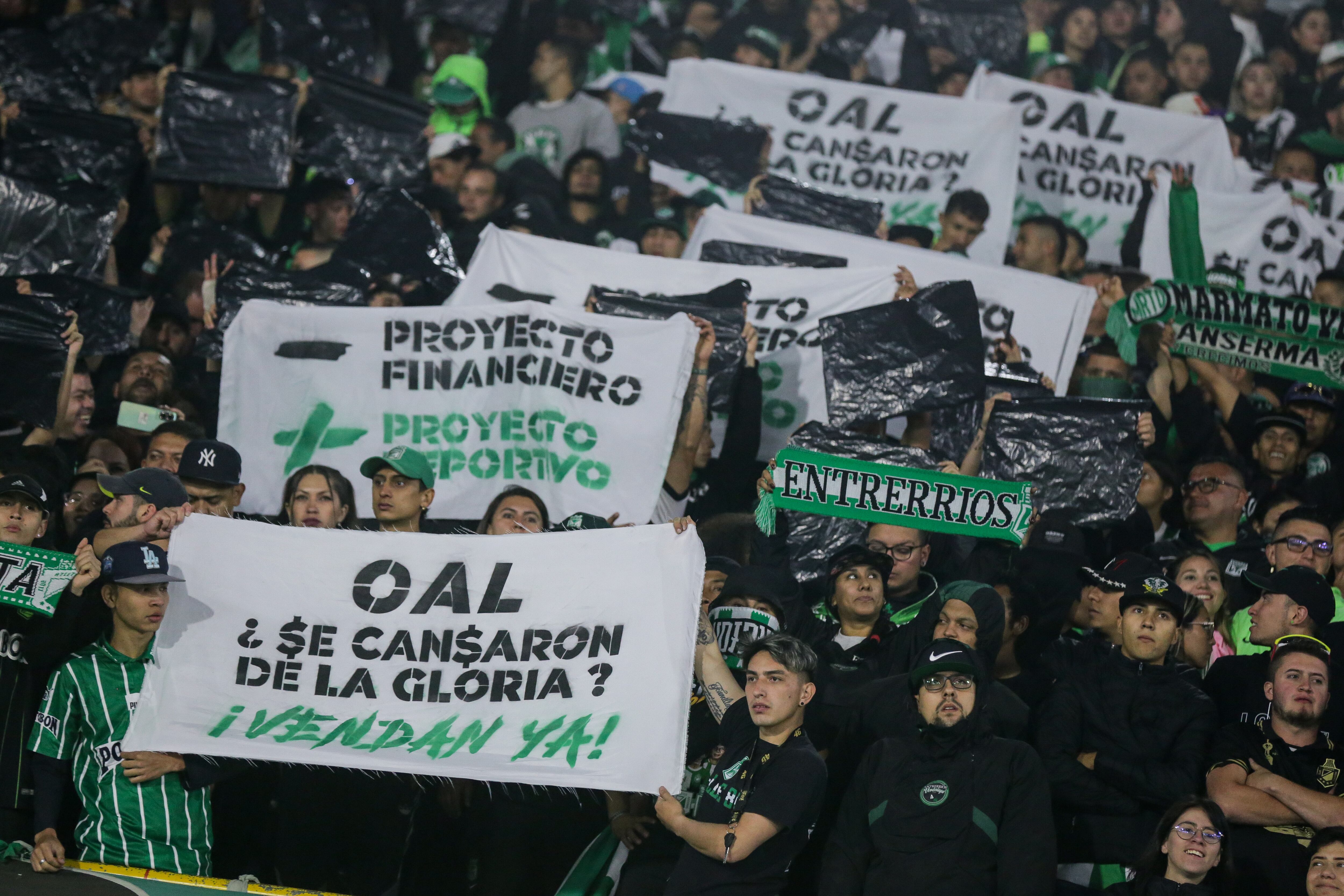 Bogotá. Febrero 25 de 2024. La Equidad enfrenta a Atlético Nacional, por encuentro válido de la Liga BetPlay I 2024 de la fecha 9, en el estadio Nemesio Camacho El Campín. (Colprensa - Mariano Vimos)