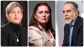 La ex primera dama Verónica Alcocer, la exconsejera Eva Ferrer y el exministro Armando Bendetti.