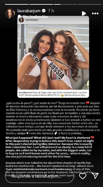 Laura Barjum  se pronunció frente a la muerte de la exreina rusa.