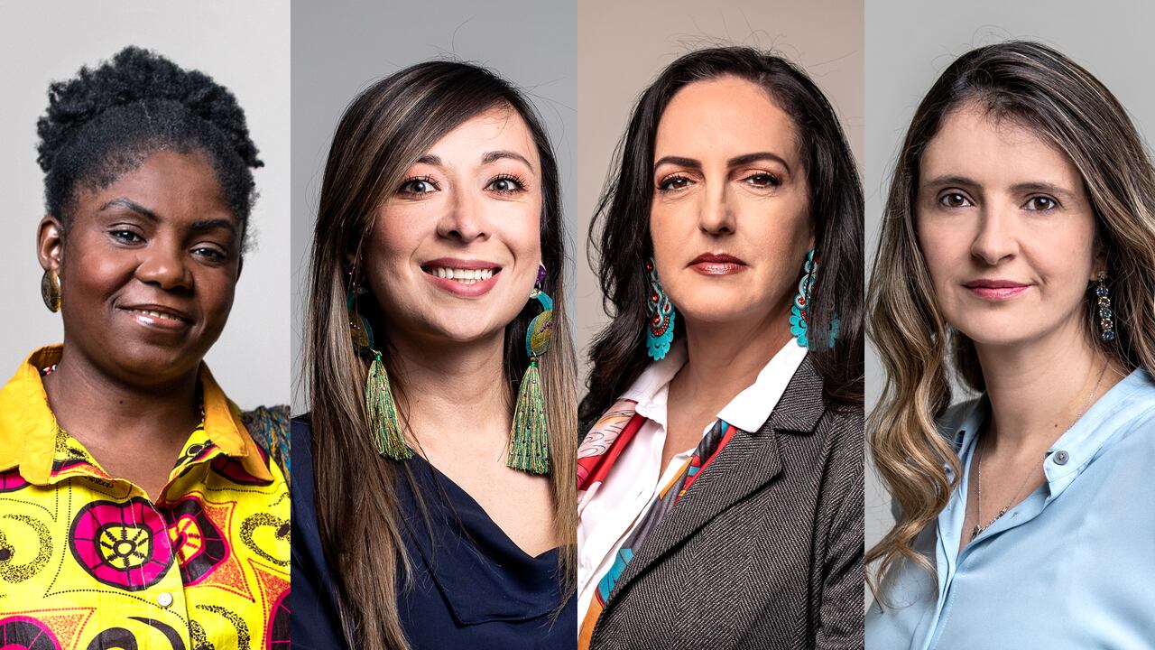Francia Márquez, Paloma Valencia, Katherine Miranda y María Fernanda Cabal