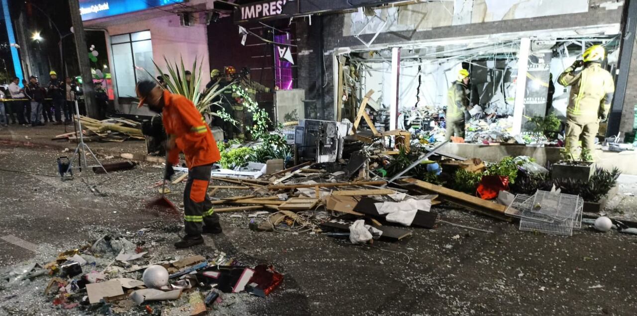 Grave explosión en Medellín.