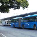 Buses del MIO en la estación Versalles, norte de Cali.
