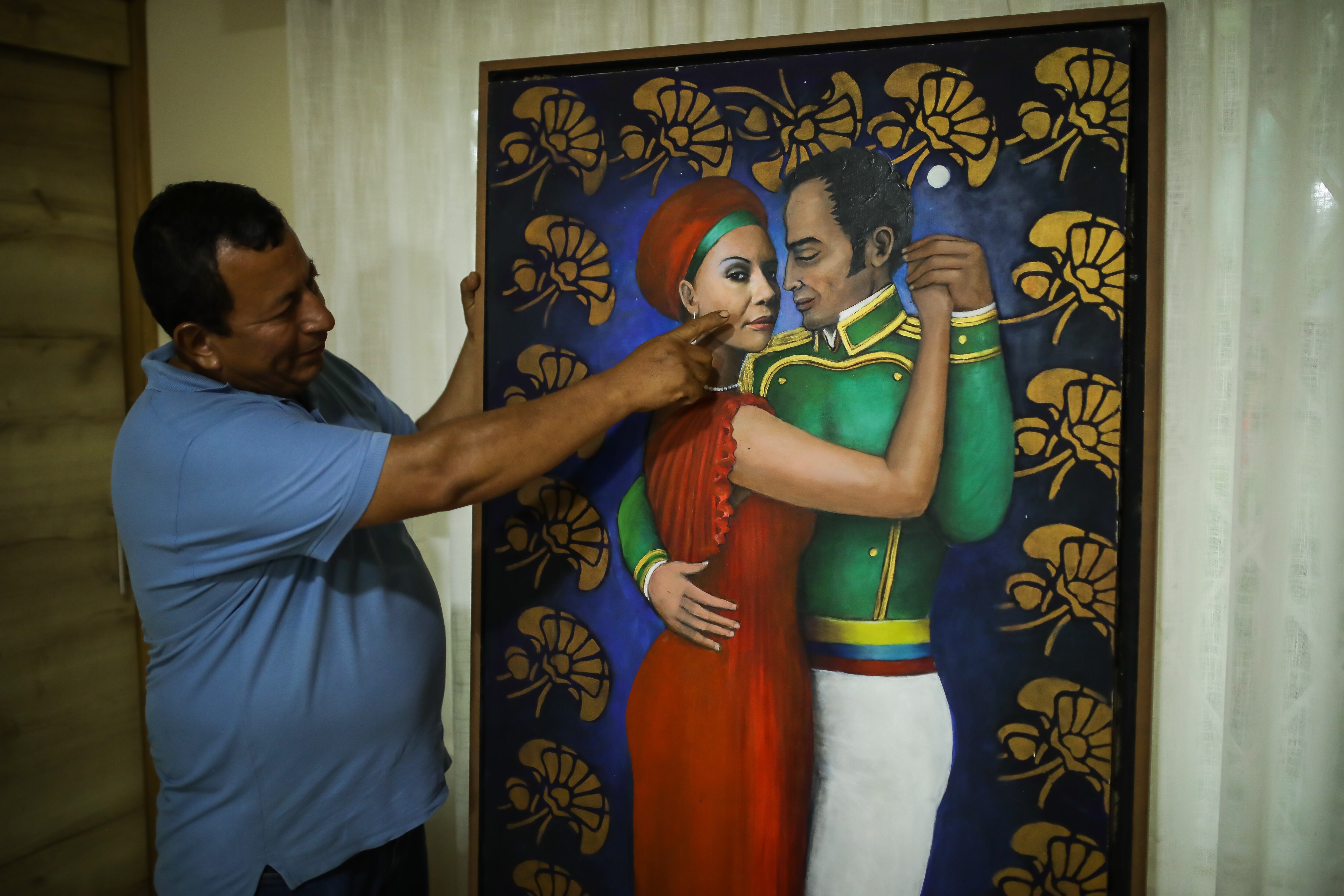 Luis Pérez, esposo de Piedad Córdoba. Finca Ari Ari