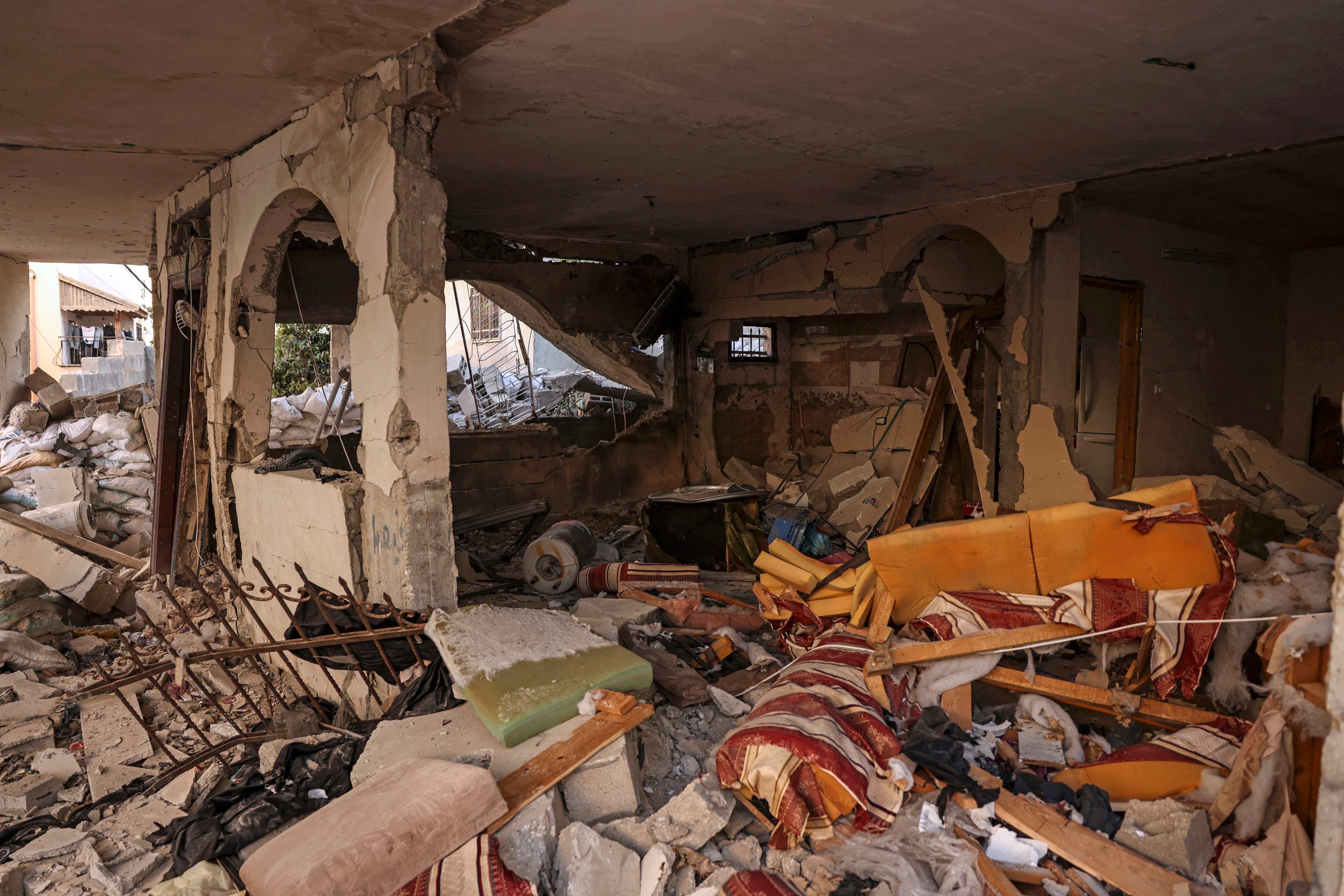 Los edificios destruidos se muestran después de una operación militar israelí en el campo de refugiados de Jenin en la Cisjordania ocupada el 5 de julio de 2023.