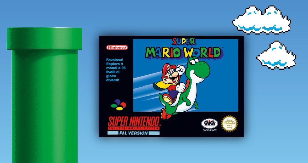  El Super Nintendo trajo a Yoshi, un fiel amigo. Vendió 20 millones de copias.