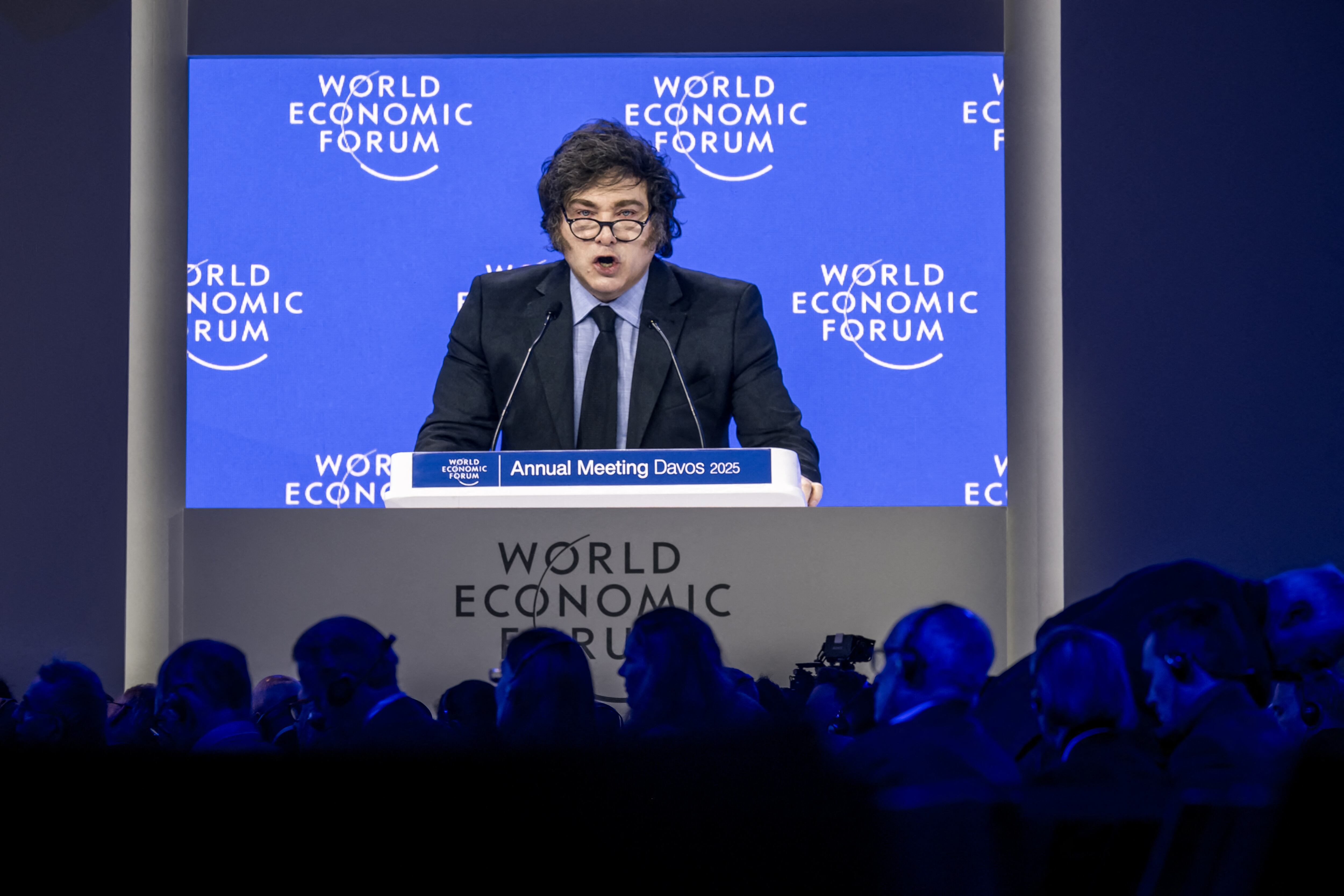 Javier Milei en Davos